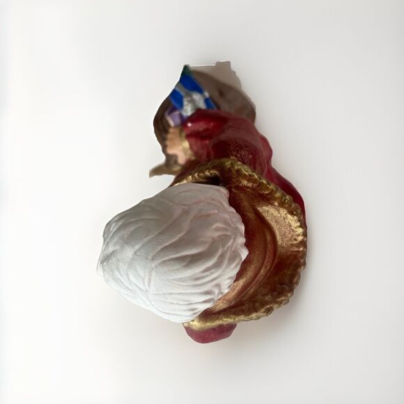 Vtg Kneeling Santa Praying Ceramic Statue Nativity Figure - Picture 3 of 6